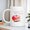 White-11oz, variant on 1pc ceramic mug with "Growing Apple" pattern and Japanese lettering. Multi-purpose for coffee, tea and milk, machine washable for easy daily care. Perfect heartfelt gift for relatives and friends, id