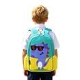 thumbnail image 5 of CUZIBR Boys Kids Backpack For Toddlers Cool Dinosaur Print Mesh Side Water Bottle Pockets Lightweight Preschoolers Casual Daypack Primary School Bookbag, 5 of 5