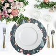 thumbnail image 5 of GZHJMY Christmas Tree Gnomes Placemats 1Pcs,Holidays PVC Weave Place Mats Table Mats Non-Slip Easy to Clean for Home Kitchen BBQ Party Table Decor,15.4", 5 of 7