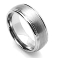 thumbnail image 2 of Men Women Tungsten Carbide Wedding Band Ring 8mm Comfort Fit Domed Ring For Men & Women, 2 of 3