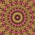 thumbnail image 1 of Ahgly Company Indoor Square Patterned Carrot Orange Area Rugs, 5' Square, 1 of 6