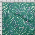 thumbnail image 4 of oneOone Cotton Jersey Teal Green Fabric Tropical Monstera Leaves Sewing Fabric By The Yard Printed Diy Clothing Sewing Supplies 58 Inch Wide, 4 of 4