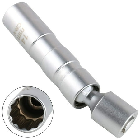 

Niyofa 14mm Spark Plug Socket 360° Adjustable Magnetic Spark Plug Socket Chrome Vanadium Steel Thin Wall Spark Plug Socket Spark Plug Socket Removal Tool for Car Truck Motorcycle Repair