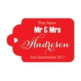 thumbnail image 1 of 100 PCS Mr & Mrs Custom Made Hang Tags Personalized Wedding Favor Gift Paper Tags, 1 of 1