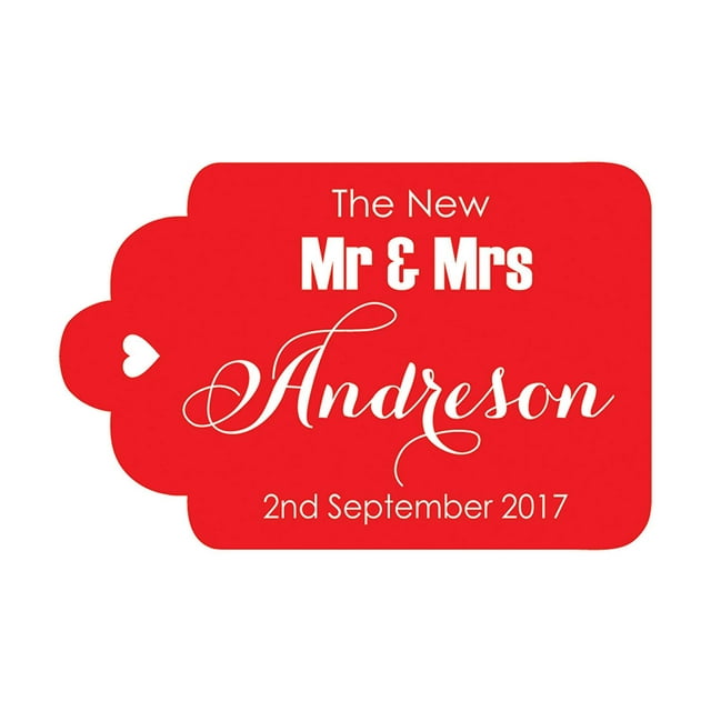 100 PCS Mr & Mrs Custom Made Hang Tags Personalized Wedding Favor Gift Paper Tags
