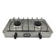 thumbnail image 1 of Parrilla Estufa De Acero Inoxidable Con 2 Quemadores Gas LP Para Sobreponer Besthelg 23451, 1 of 6