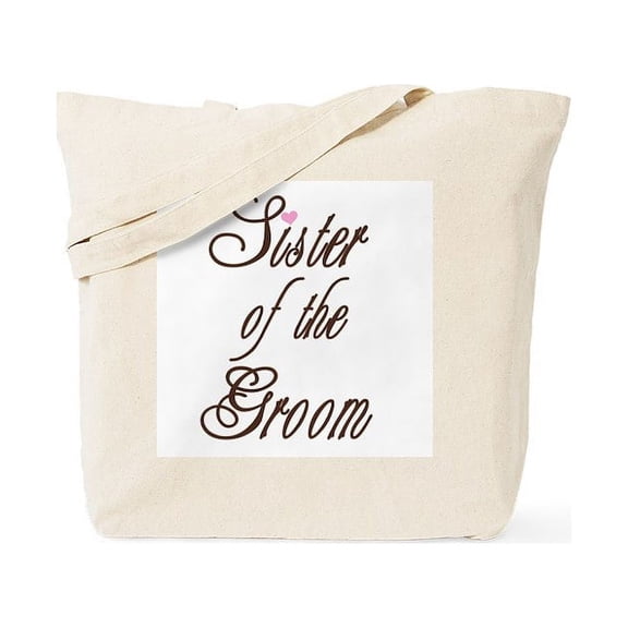 CafePress - Classy Browns Sister Of Groom Tote Bag - Unisex Canvas Tote Bag, Beige, 1-Piece