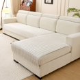 thumbnail image 1 of REK Soft Flannel Sofa Cover With Lace Trim Stretchable Couch Protector For Living Room Furniture Comfortable And Durable, 1 of 6