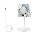 thumbnail image 3 of Teddy Bear Balloon and Butterflies LED Desk Lamp Table Lamp USB Bedside Nightstand Small Lamp for Bedroom Living Room Kids Room, 3 of 8