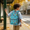 thumbnail image 6 of Monster Cartoon Truck Blue Pattern 17" School Backpacks for Teens,Waterproof Oxford Fabric,S-Shape Padded Straps for School,Travel,Hiking,Camping, 6 of 6