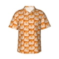 thumbnail image 1 of Fotbe Beautiful Fox A Camisa Hawaiana para Hombre Unisex – Camisa Casual de Verano con Botones de Manga Corta de Algodón y Lino,Large, 1 of 7