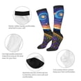 thumbnail image 3 of Honeii Galactic Night Over Meadow Print Long Socks,Novelty Design Socks Gift for Men and Women,Crew Socks,Calf Socks, 3 of 6