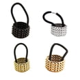 thumbnail image 4 of pitrice Bandeau Élégant pour Fille, Bandeau Élastique en Acrylique avec Rivets Punk pour Queue de Cheval, 4 of 8