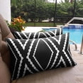thumbnail image 2 of Fundas de almohada bohemias impermeables para exteriores, fundas de almohada geométricas para patio, jardín, juego de 2, 18 x 18 pulgadas Ofspeizc WMPH-1456-1, 2 of 8