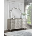 thumbnail image 2 of Evangeline 9-drawer Dresser with Mirror Silver Oak, 2 of 14