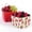 Pink, variant on Orrhomi 2 Pack Ceramic Berry Basket Set - 4.7 Inch Cherry &  Dark Red Fruit Colander Bowls with Drain Holes - Farmhouse Summer Stylish Baskets for Washing Storing Berries, Kitchen Decor