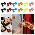 thumbnail image 4 of 12pcs Reusable Chopstick Training Helper with 12 Colorful Interchangeable Tips - Beginner-Friendly Chopstick Exercise Tools for Practice and Skill Development - Black, 4 of 8