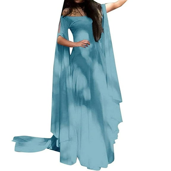 Herrnalise Women's Halloween Renaissance Medieval Dresses Dresses Long