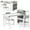 Grey, variant on Qaba Kids Table and Chair Set with Paper Roll, Craft Table, Grey