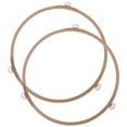 thumbnail image 1 of MasteelfCA 2pcs Microwave Turntable Rings Microwave Oven Tray Rotating Roller Support Rings, 1 of 7