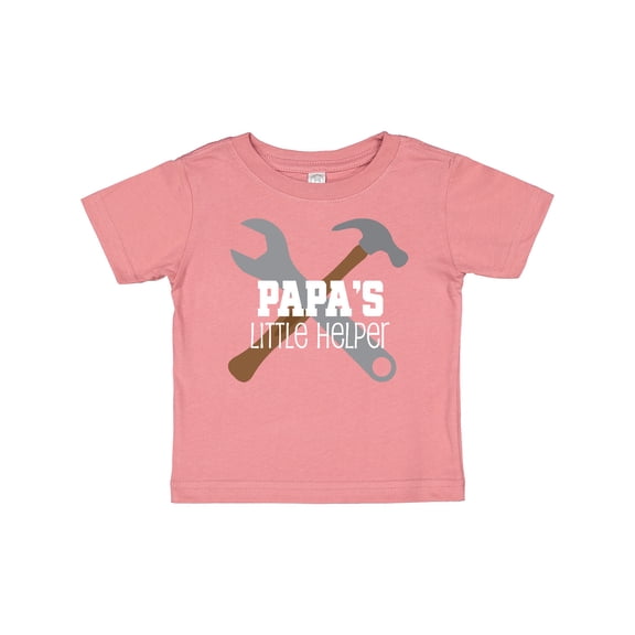 Inktastic Papa Little Helper Boys Baby T-Shirt