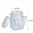 thumbnail image 4 of for Blender Replacement Parts, 4937 Mini Osterizer Blender Jar Accessory, Cup Mini Plastic Jars with Lids (),3 x Mixing tank,Transparent, 4 of 9