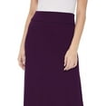 thumbnail image 6 of Women's Casual Foldable Waist Comfy Loose Fit Solid Maxi Skirt S-3XL, 6 of 6