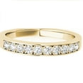 thumbnail image 2 of 10K 0.25 Carat Solid Rose, White & Yellow Gold Wedding Diamond Band, 2 of 2