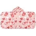 thumbnail image 5 of Yayeee Kids Hooded Towel with Hand Pockets Beach Soft Absorbent Bath Wrap 50 x 23.5 inch, Bunnies and Hearts, 5 of 5