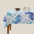 thumbnail image 3 of Wukai Rabbit2 Waterproof Tablecloth for Kitchen Dining, Fits Square Tables for 2-4 Seats -54"x54", 3 of 7