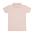 thumbnail image 3 of Girls'Collared Polo Shirt,Solid Color Button Placket Soft Cotton Short Sleeve Kids Top, 3 of 4