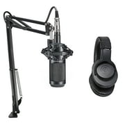 Audio Technica 1-Person PC Podcast Podcasting Kit w/ 2035 Mic+Headphones+Boom