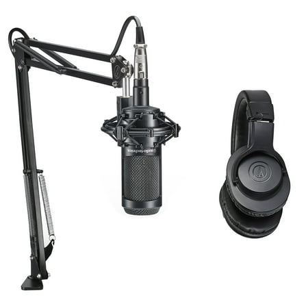 Audio Technica 1-Person PC Podcast Podcasting Kit w/ 2035 Mic+Headphones+Boom