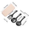 thumbnail image 2 of RKSTN Mini Spoon, Shell Spoon, 3 Sticks, With Storage Box, Black, 2 of 5