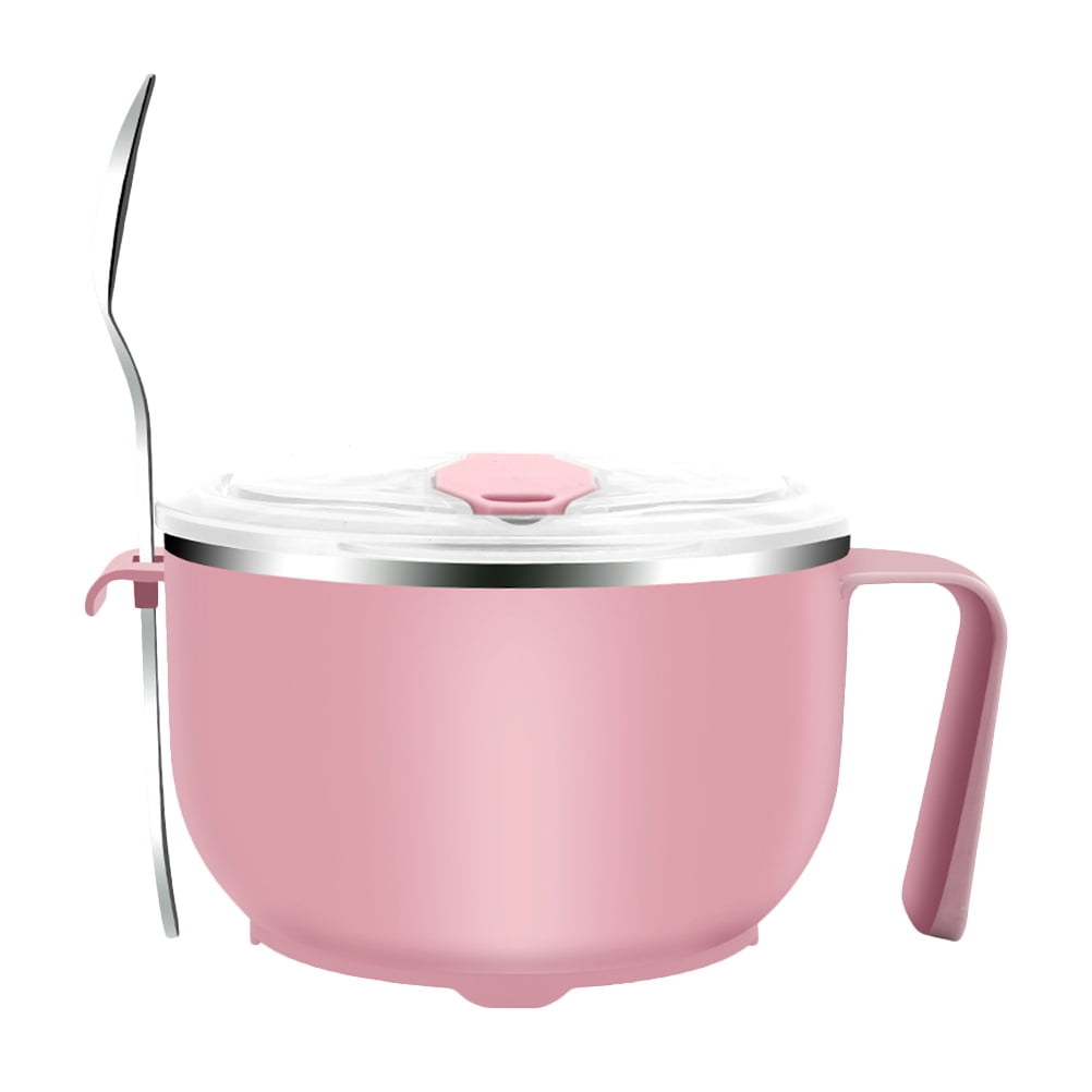 Noodle Spoon Ramen Bowl Lid Bowls Set Cup Soup Ceramic Large Japanese Instant Adult Kids