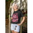 thumbnail image 3 of Fight to Live Breast Cancer Women's Graphic T Shirt Tees Brisco Brands S, 3 of 5