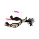 thumbnail image 5 of Espuelas de Vaquero perfecl 1 par de espuelas de vaquero occidental de material acero inoxidable marrón oscuro, 5 of 7