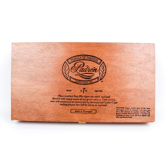 Padron 1964 Principe Empty Wood Cigar Box 10" x 5.5" x 1.5"