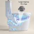thumbnail image 3 of TICOZE Ultra-Compact 23-Inch One-Piece Toilet with Dual Flush (0.8/1.6 GPF), Double-Cyclone Flushing Technology, Easy-Clean Fully Skirted Design, and Quiet Soft-Close Seat for Small Bathrooms, 3 of 11