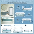 thumbnail image 4 of 51" Portable Folding Bathtub, Soaking Bath Tub for adult, Foldable Tub with Thermal Cover, Massage Roller, Hollow Hand Holes, Freestanding Large Collapsible Tub, 4 of 6