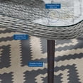thumbnail image 3 of Modway Endeavor Modern Wicker / Rattan Patio Seating Set in Gray, 3 of 11