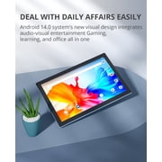 10 inch Tablet Android 15 Tablets, 8GB RAM 32GB ROM 1TB Expandable, Quad-Core Processor Tablet PC, 1280x800 IPS HD Touch Screen, 6000mAh Battery, 2MP+8MP Dual Camera, WiFi6, BT, GMS, Blue