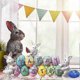 thumbnail image 5 of Easter Bunny Ornament Decoration Desktop Holiday Ornaments, 5 of 5