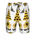 thumbnail image 3 of Salouo Sunflower Gnome Pattern Swim Trunks for Men,Men's Hawaiian Bathing Suit Swimsuits Quick Dry Swimming Board Shorts Beach Shorts with Pockets-XX-Large, 3 of 6