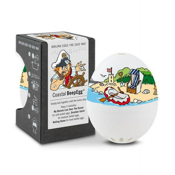 Brainstream Coastal BeepEgg Singing and Floating Egg Timer for Boiled Eggs