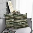 thumbnail image 6 of LALILO Throw Pillow Covers Tribal Art Ethnic Vintage African Aztec Cushion Cover 18" x 18", 2 Pack, 6 of 6