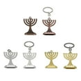thumbnail image 2 of YIEMEEN 12 Tribes of Israel Menorah Jewish 7 Branch Candle Holder Keychain Jerusalem Temple Religious for Church Bag Pendant, 2 of 9