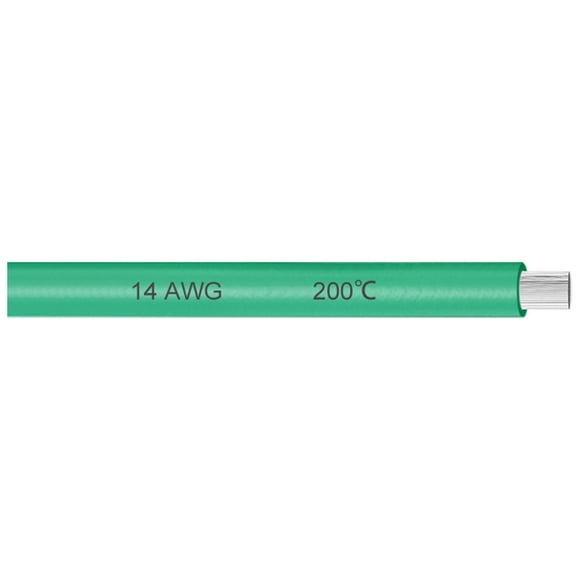 Unique Bargains Silicone Wire 14 Gauge Electric Wire Strands of Tinned Copper Wire 7 ft Green