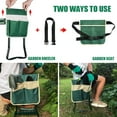 thumbnail image 3 of Kneeler and Seat, Upgraded Folding Bench Stool Portable Kneeler, Sturdy Gardening Tools with 2 Free Tool Pouch, Detachable Belt, A Pair of Garden Gloves, EVA Kneeling Pad, 3 of 7