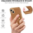 thumbnail image 3 of iPhone 14 Case, iPhone 14 Phone Case,Slim Fit Soft TPU with Adjustable Wristband Kickstand Plating Scratch Resistant Shockproof Protective Cover for Apple iPhone 14 6.1 Inch 2022, Coffee Brown, 3 of 18